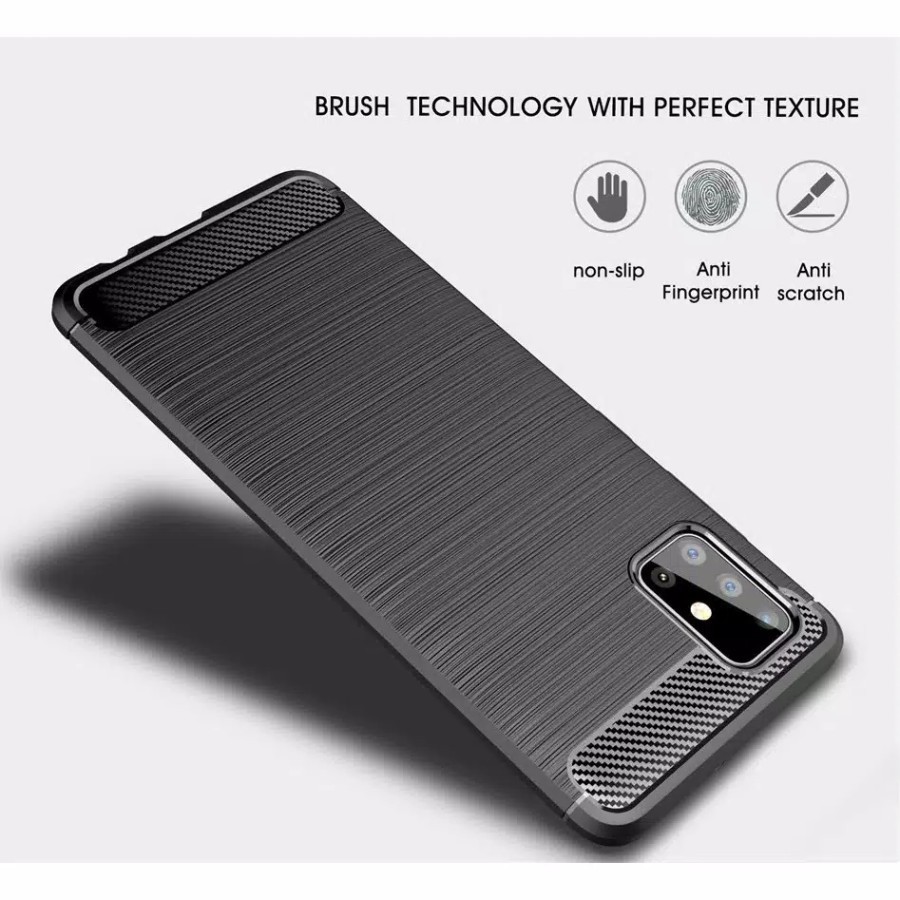 VIVO V19 V20 V20 SE Silicon Carbon Slim Fit Soft Case Premium