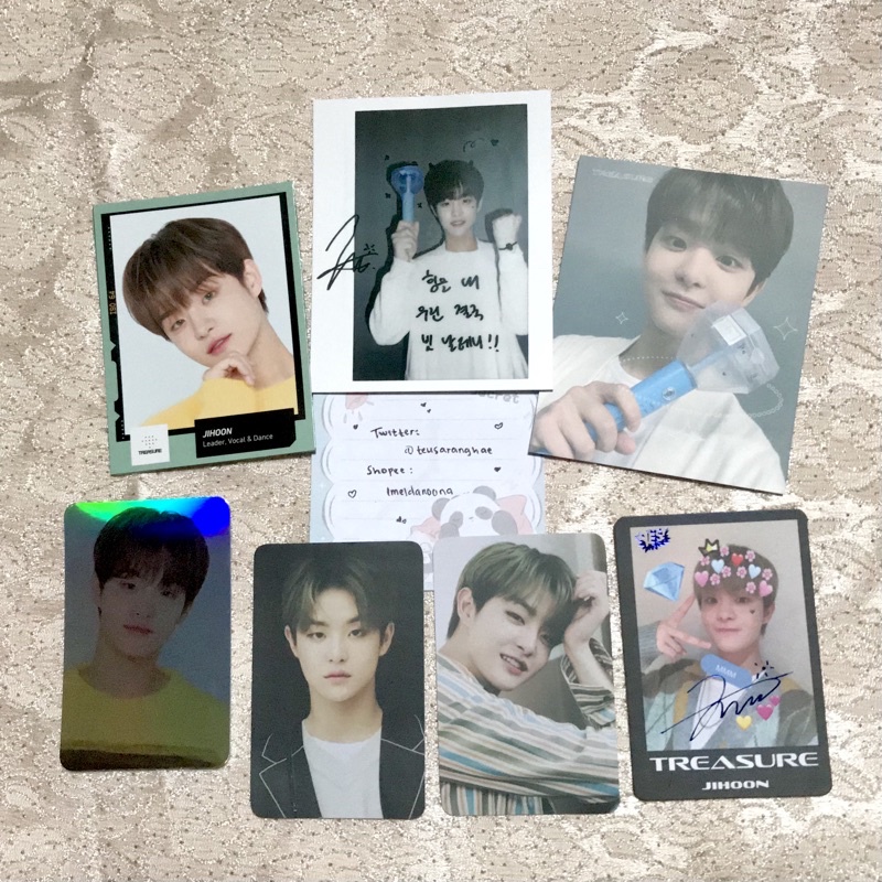 TREASURE JIHOON PHOTOCARD BENEFIT JAPAN LS LIGHTSTICK HMV YES TYPE C BENEFIT BENE PC TC