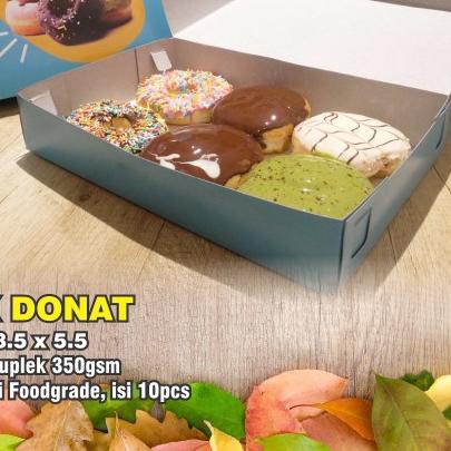 

☼ Kotak Donat 27x18.5x5.5 Isi 10pcs / Dus Donat / Box Donat / Kemasan Donat ♂