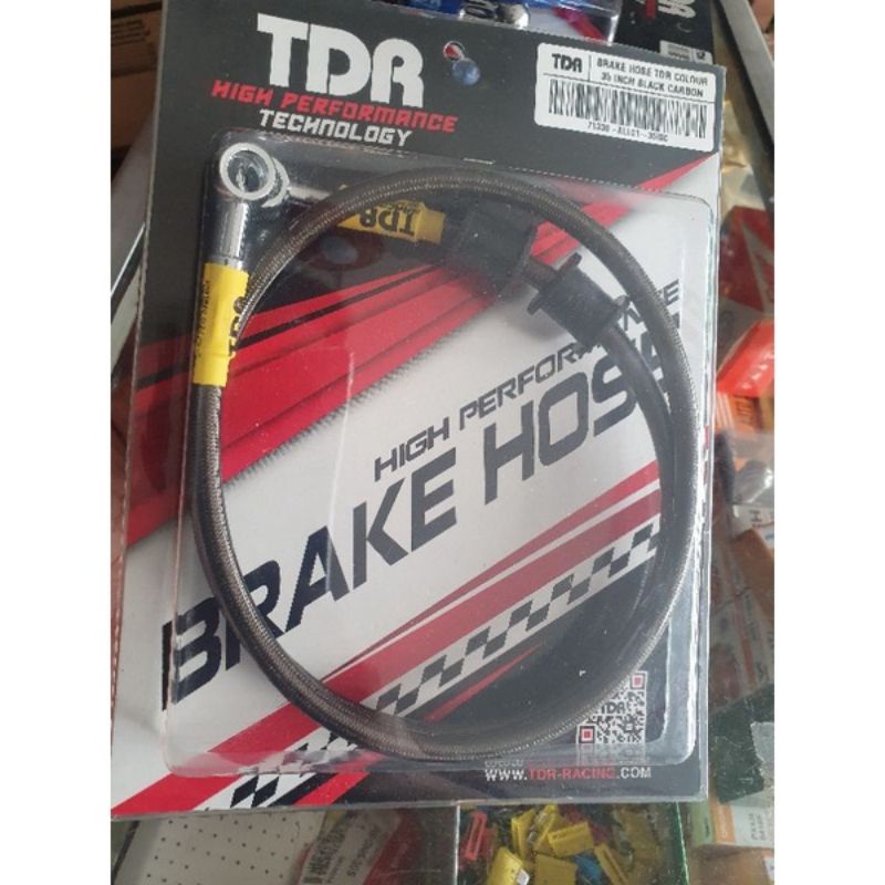 Selang/kabel rem TDR depan 35 inchi black carbon motor matic bebek vixion ninja rx king