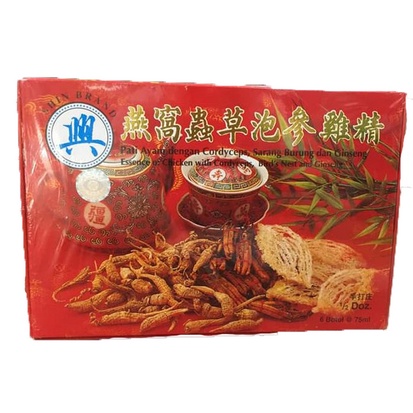 

Shin Brand - Pati Ayam dengan Cordyceps, Sarang burung dan Ginseng 6's x 75gr/ Minuman Herbal