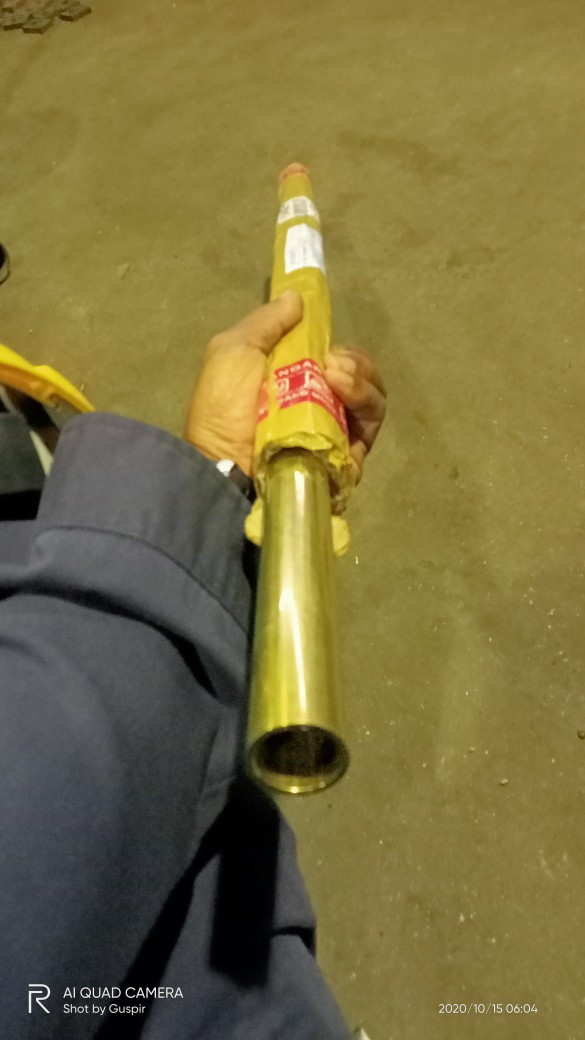 Pipa Kuningan Diameter 25mm Tebal 2mm Panjang 75 Cm