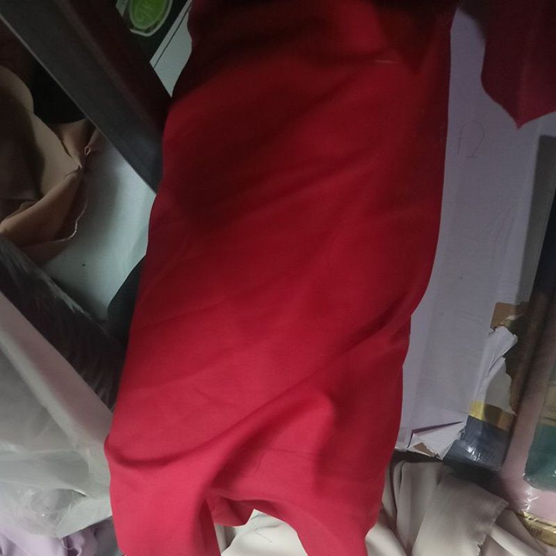 Kain Toyobo Royal Mix Premium Ori 0,5 meter / Kain Toyobo Premium Import Quality / Katun Toyobo Ori-Merah Cabe