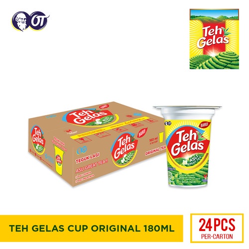 

Teh Gelas - Original 180ml - (1 Karton Isi 24 Pcs)