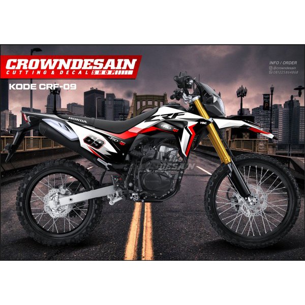 DECAL CRF 150 L MERAH PUTIH/STICKER FULLBODY CRF