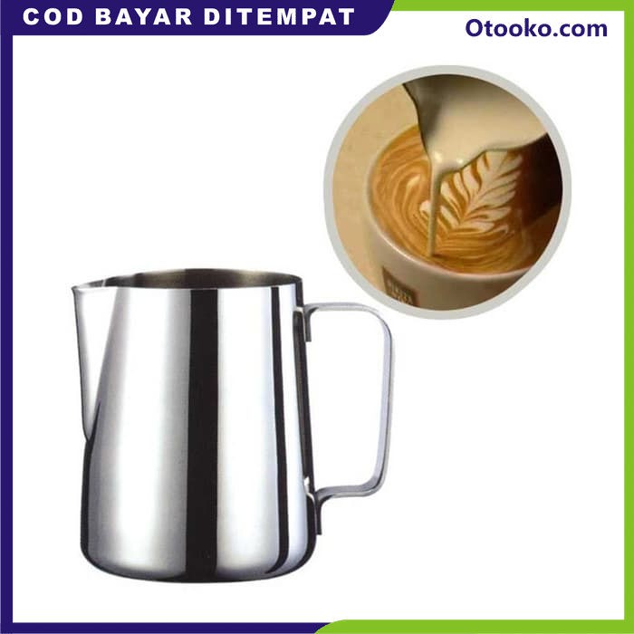 Gelas Pitcher Kopi Teh susu Minyak Espresso Latte Art Jug Foam 300ml