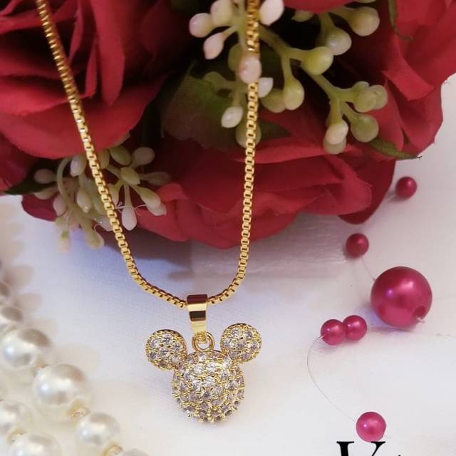 Xuping Perhiasan  kalung lapis emas 24k