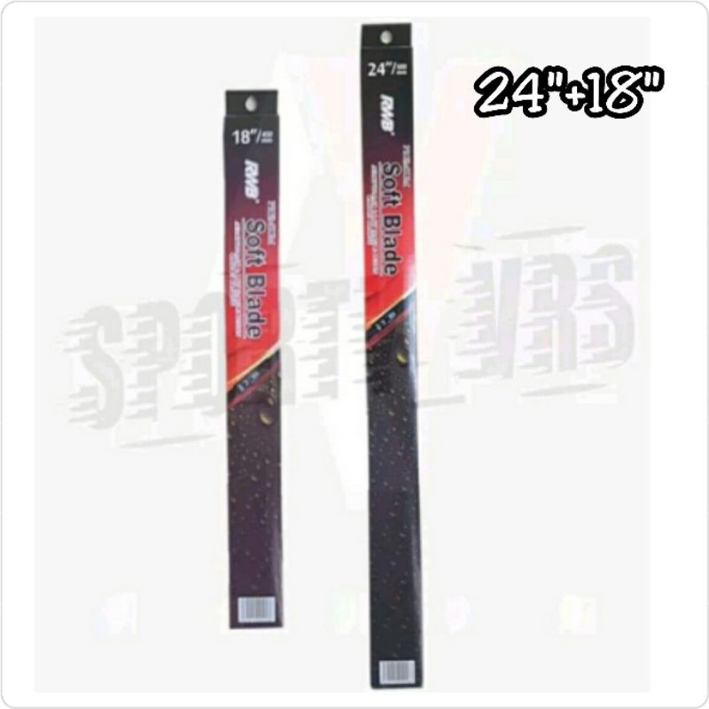 Wiper Depan Mazda CX5 24&quot;+18&quot; Model Soft Blade Merk RWB