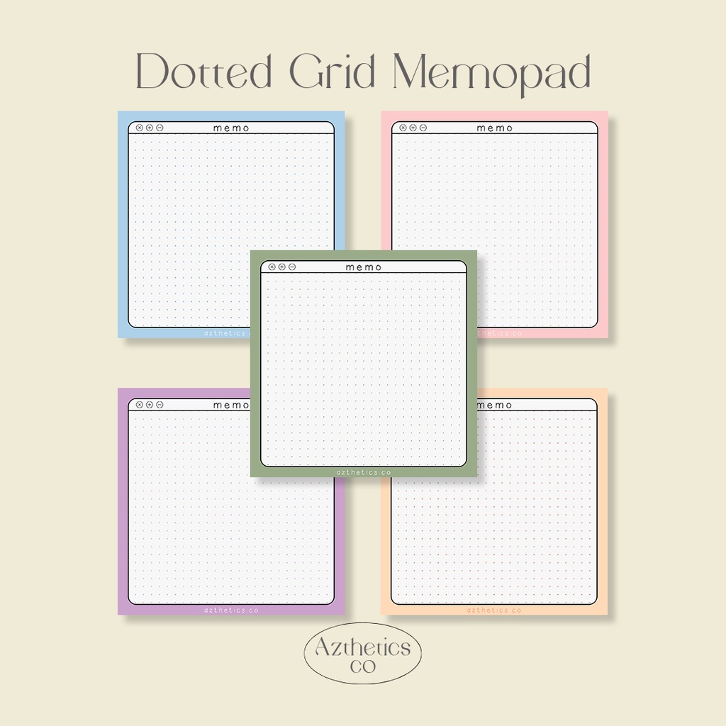 

Dotted Grid Memopad | Memopad Minimalis | Azthetics.co
