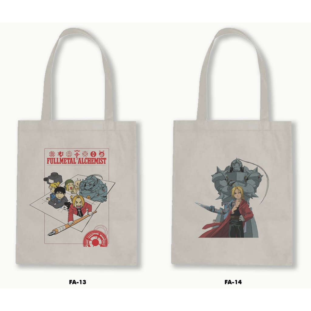 TOTE BAG BLACU - FULLMETAL ALCHEMIST 01