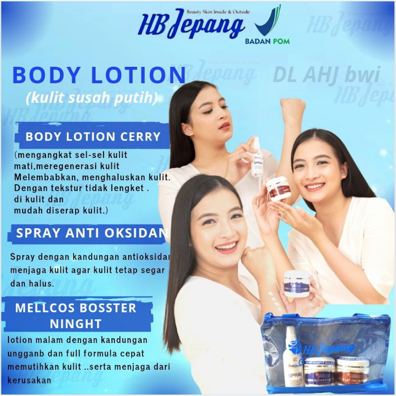 HB JEPANG BODY LOTION ( untuk kulit susah putih)
