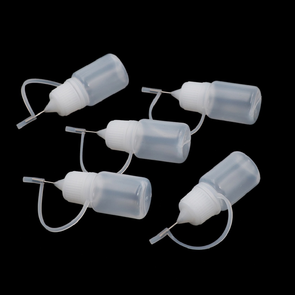 5 Pcs Botol Plastik Kosong Ukuran 5ml Untuk Cairan Dropper