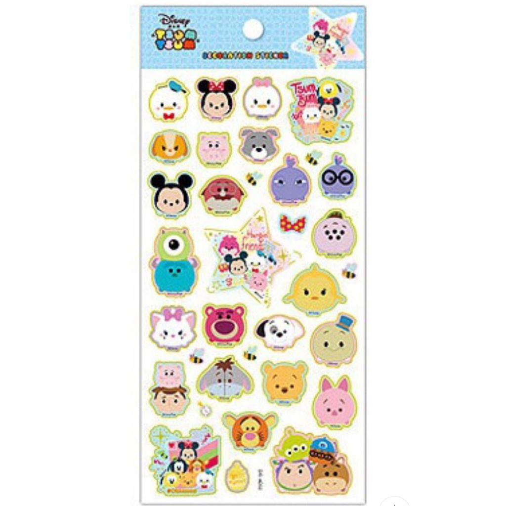 LABEL STICKER TSUM TSUM TOY STORY PRINCESS STIKER NOTES STICKER BUKU LUCU