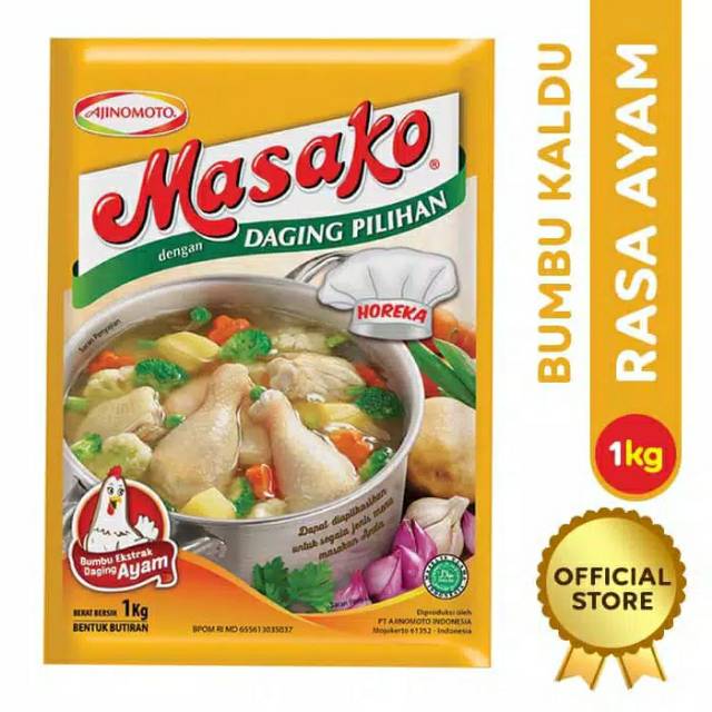 MASAKO DAGING PILIHAN 1KG RASA SAPI RASA AYAM BUMBU KALDU