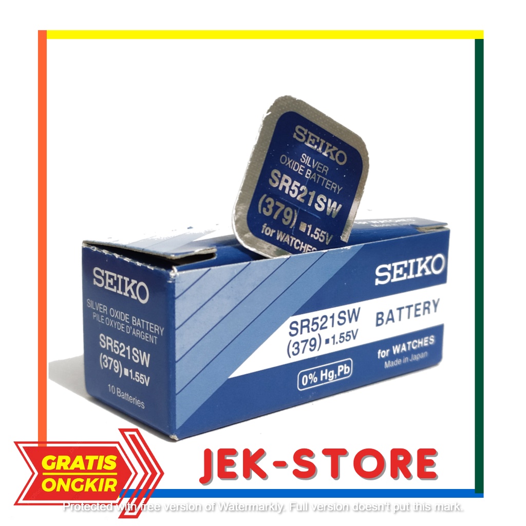 Original batu Battery Batrei Seiko SR 521 SW Seiko 379 SeikoJapan