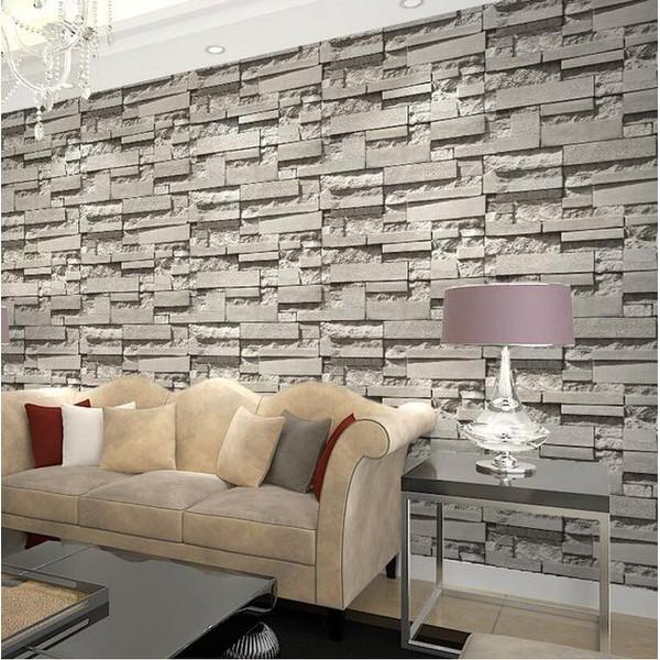 Wallpaper Dinding Tembok Motif Batu Bata 3D Artistik Exclusive Premium Murah