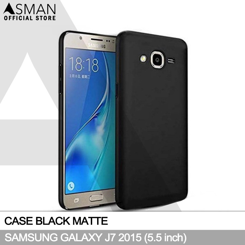 Ultraslim Samsung Galaxy J7 (2015) / J700 / J7 Core (5.5&quot;) | Soft Case Black Matte - Hitam