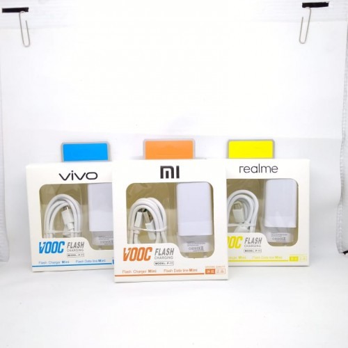 TRAVEL FAST CHARGER VOOC MICRO USB 2 LUBANG - SAMSUNG OPPO VIVO REALME XIAOMI MI