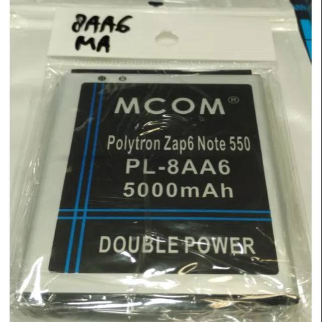 Baterai Polytron Zap 6 Note 4G 550 PL-8AA6 Battery Politron Zap6 Note 4G550 PL 8AA6 PL8AA6