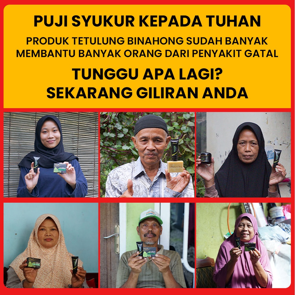 Salep Cream Tetulung Binahong 60gr Obat Gatal/Gatel Menahun dan Luka Asli Original BPOM-7