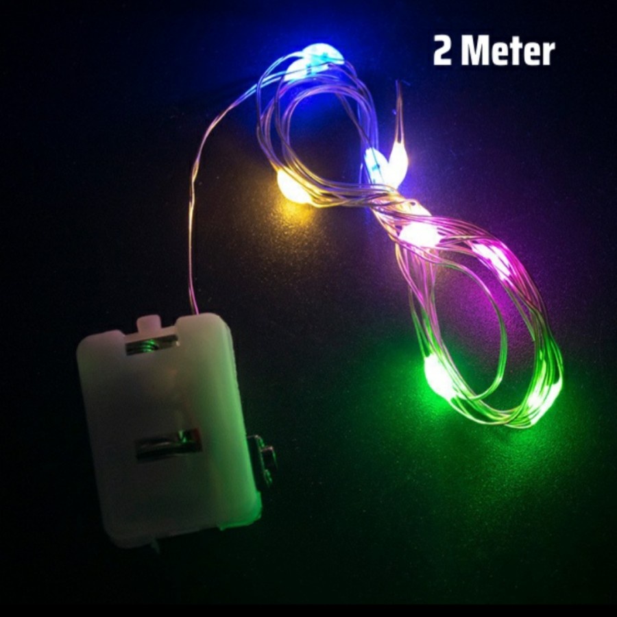 Lampu LED TUMBLR 1M/2M Kawat Lampu Strip Dekorasi Bucket Waterproof Hias