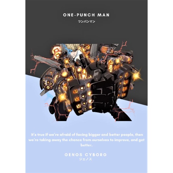 Poster Anime Onepunch Man - One Punch Man Poster Dinding, Hiasan Dinding, Pajangan Anime, Poster Kay