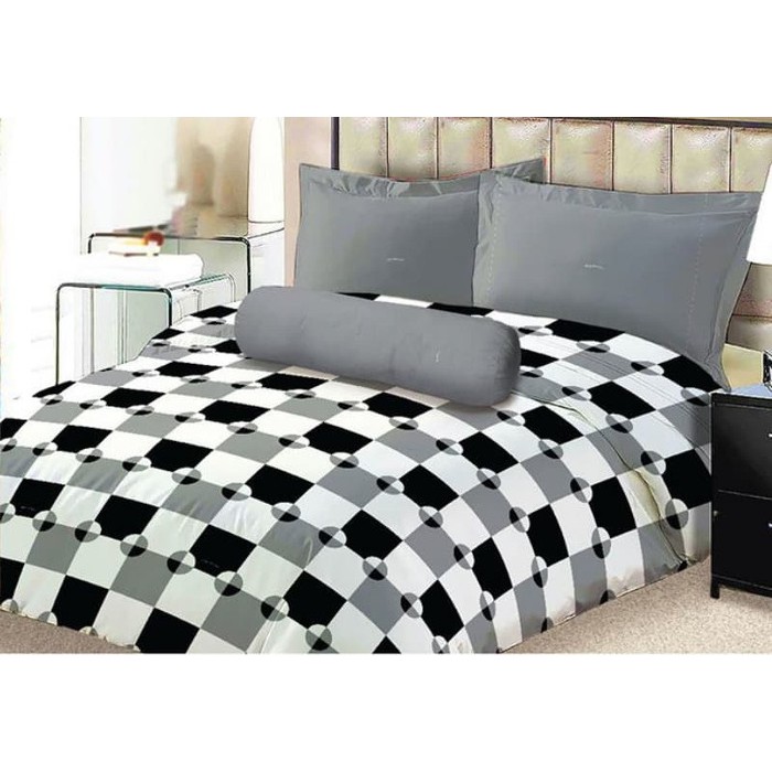 BEDCOVER SET LADY ROSE MATRIX QUEEN 160 No.2 SPREI BANTAL GULING SEPREI SARUNG SELIMUT BED COVER