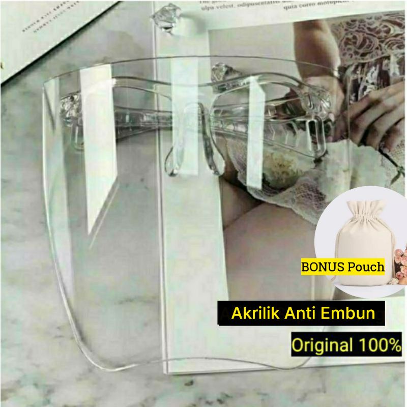 Face Shield Akrilik Artis Nagita Slavina Raffi Masker Full Face Bahan Akrilik