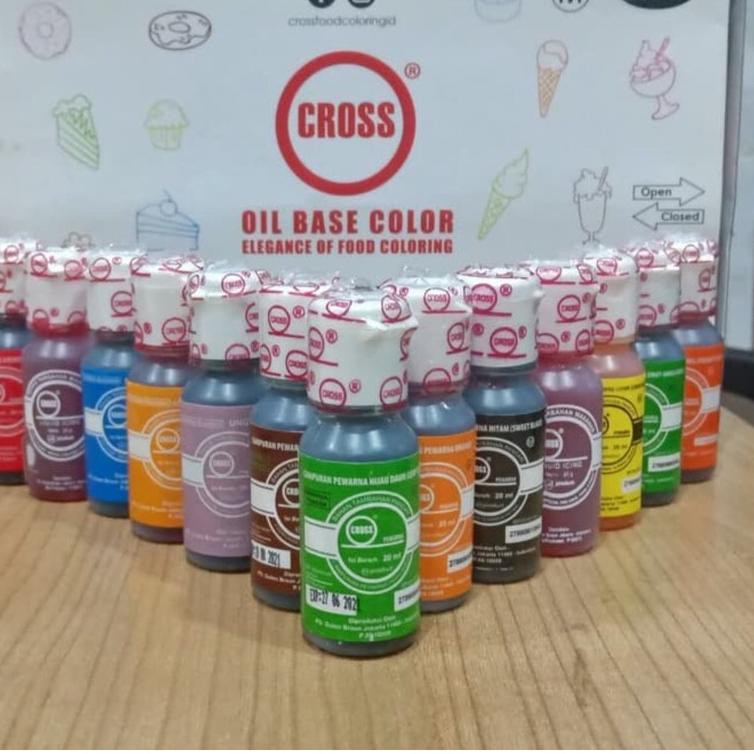 

LG9 CROSS Food Coloring Regular Oil Based Color 20ml Pewarna Makanan Cair RKD (Jual)