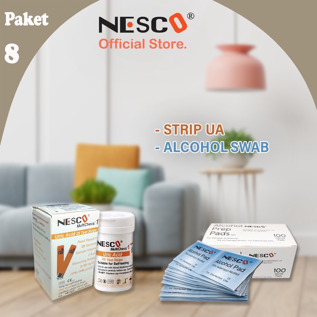 PAKET 8A (STRIP UA + ALCOHOL SWAB)