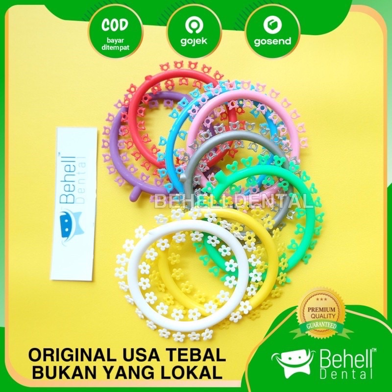 USA TEBAL // KARET BEHEL MOTIF HELLO KITTY MICKEY FLOWER BUNGA FLOWERS / KARAKTER BEHELLDENTAL