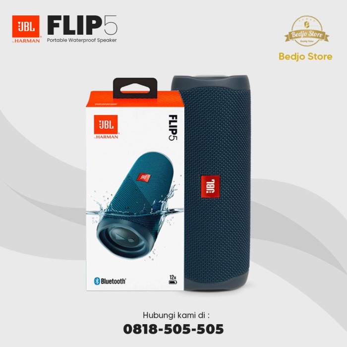 JBL FLIP 5 BLUETOOTH SPEAKER ORI - NEW - PUTIH