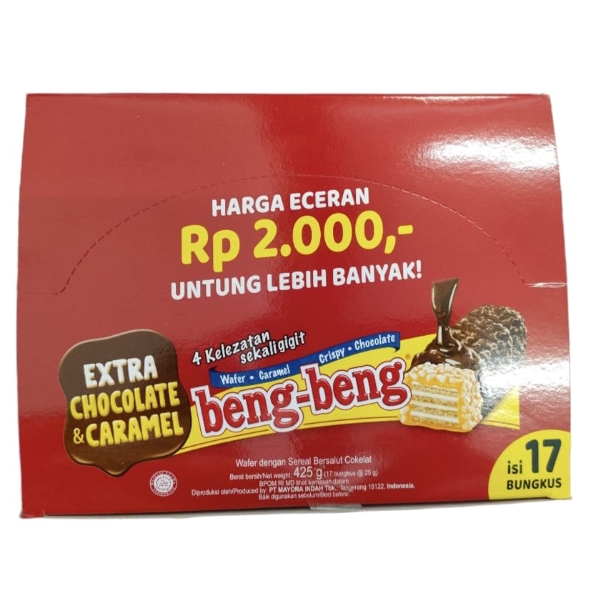 

Beng Beng Wafer Coklat 1 Box isi 17 Pcs @ 25 gram