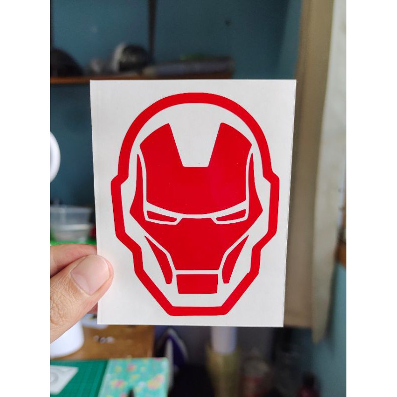 

stiker iron man 2 custom cutting stiker murah