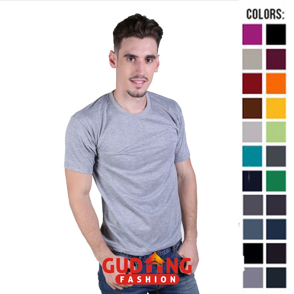 Kaos Polos Pria Lengan Pendek - Oneck / Basic Tshirt Oneck - PLS (COMB)