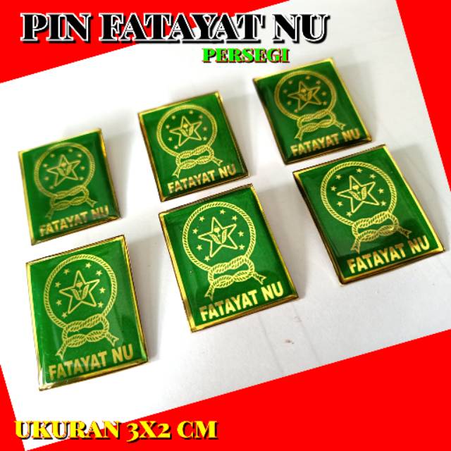 Pin FATAYAT NU PERSEGI 3X2CM ( NU )