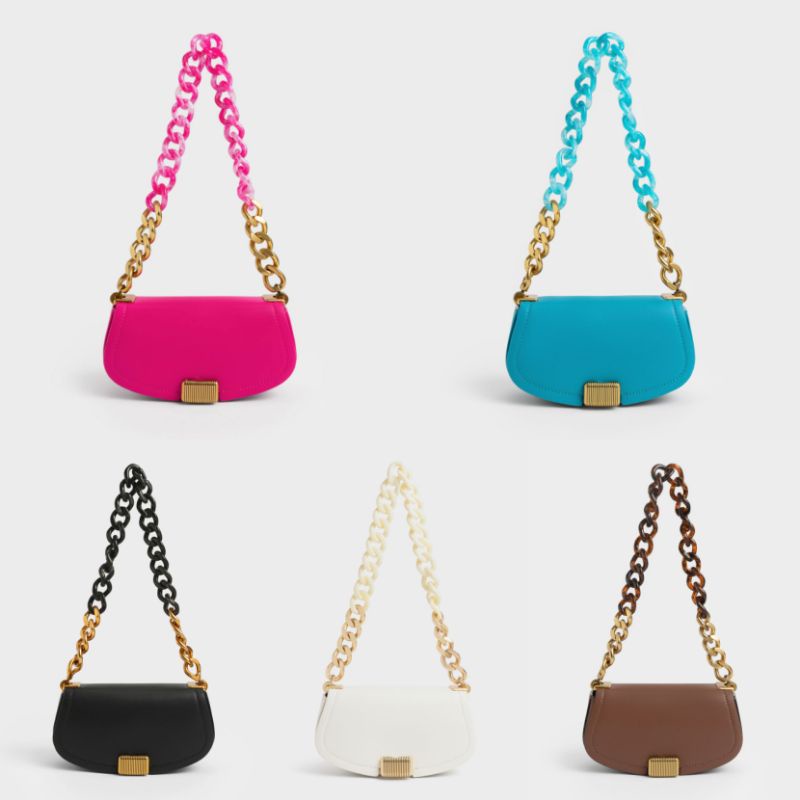 Tas CNK | CK Sonnet Two-tone Chain Shoulder Bag