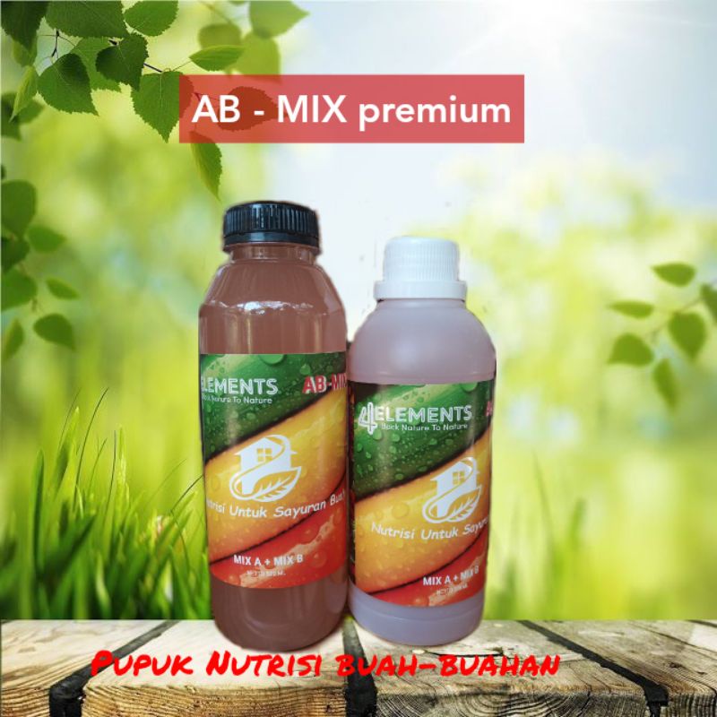 AB mix ab mix nutrisi pupuk hidroponik cair 500 ml untuk buah buahan