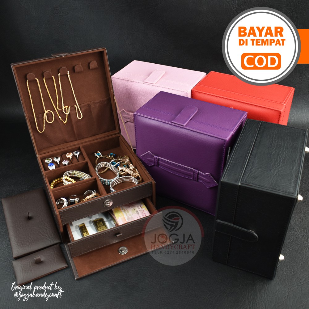 New Jewelry Box  - Kotak Tempat Perhiasan Emas, Kalung, Gelang, Cincin