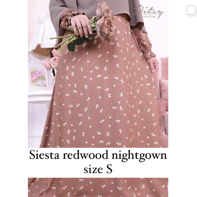 DITSY APRIL Siesta redwood nightgow