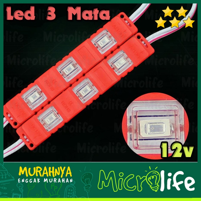 Lampu LED Strip 3 Mata SMD 5730 12v