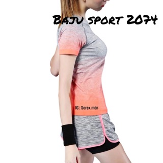  Baju  kaos  sport olahraga cewek wanita  2074 sorex Shopee  