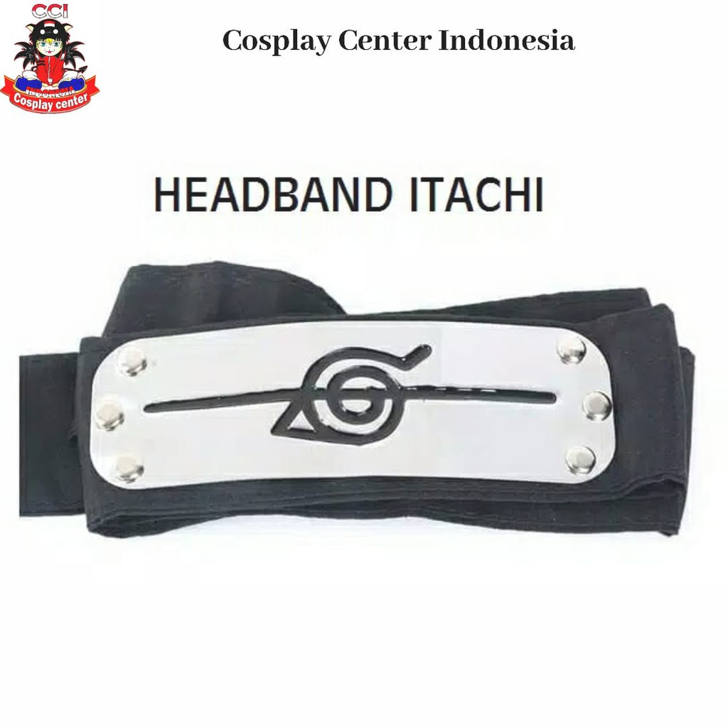 [Bisa COD] HEADBAND ITACHI AKATSUKI ANIME NARUTO (Ikat Kepala Naruto Shippuden Bandana Model Naruto)