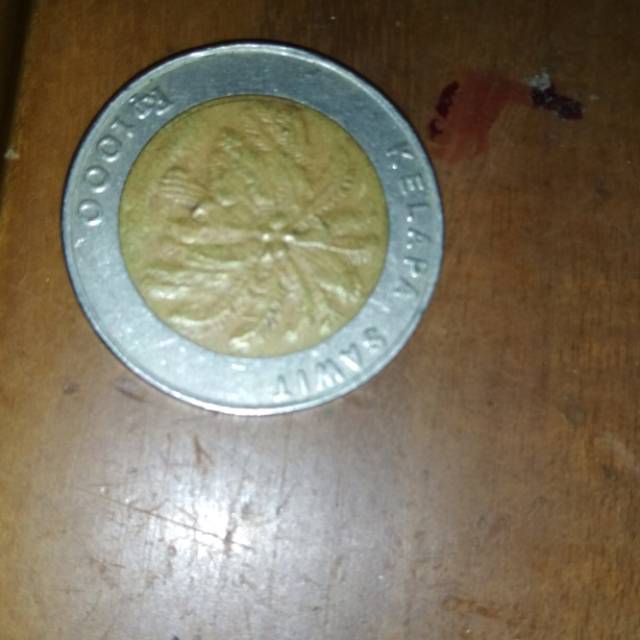 Koin 1000 kelapa sawit tahun 1996 asli