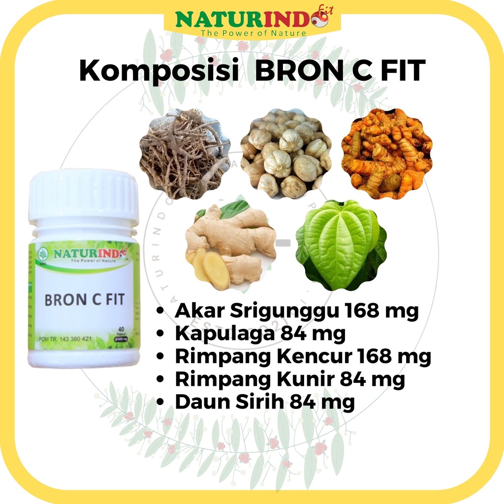 Obat Sesak Nafas Bron C Fit Naturindo Solusi Atasi Gangguan Pernafasan Asma Gurah Bronkitis Obat Batuk Ampuh-3