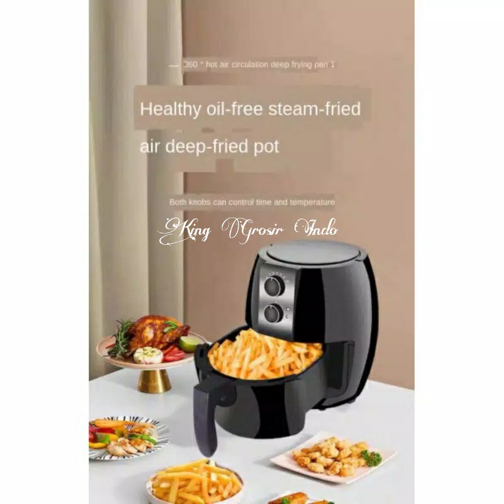 Air Fryer 4,5 Liter Panci Penggorengan Pintar Tanpa Menggunakan Minyak