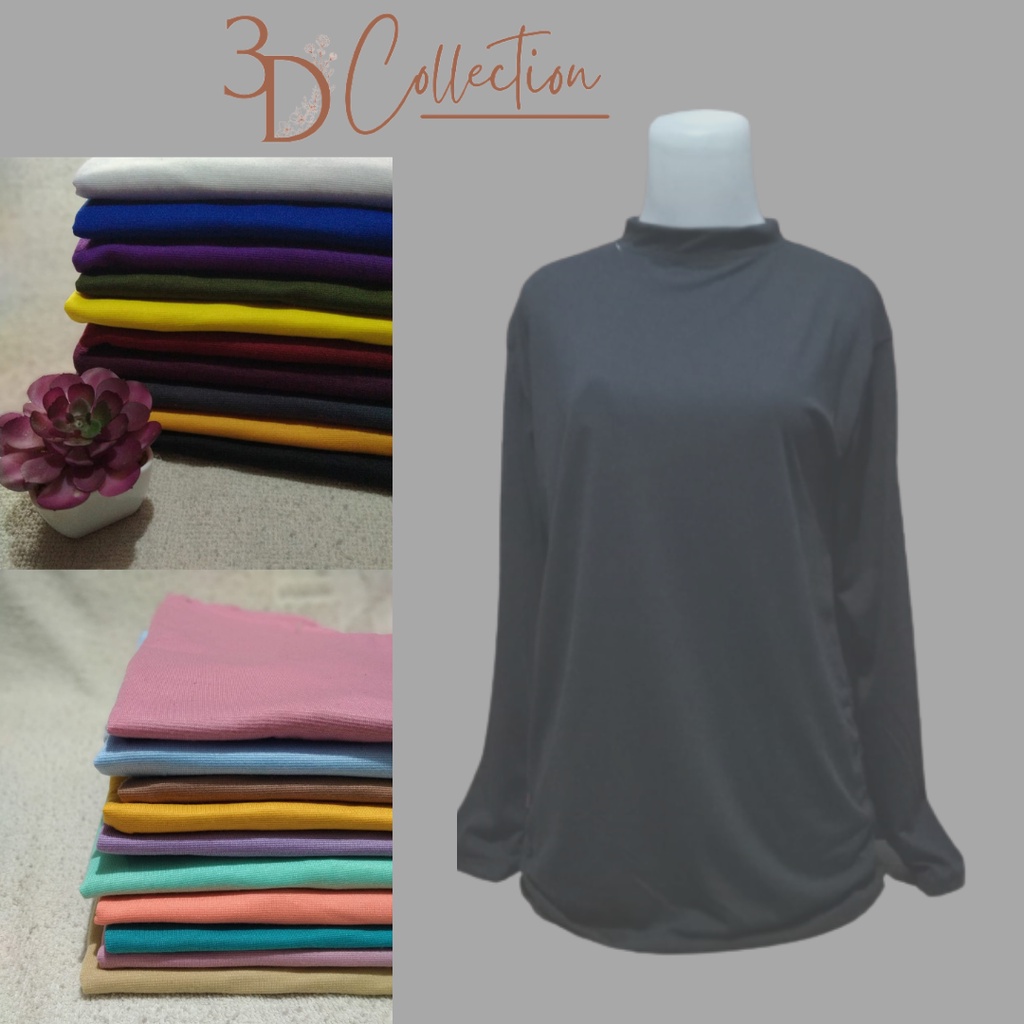 MANSET LENGAN PANJANG,MANSET BAJU KAOS,INNER DRESS WANITA,