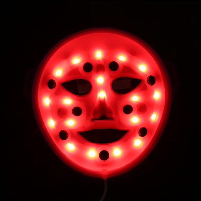 new Vibration Topeng PDT 3 warna pijat led light face photon therapy ungu