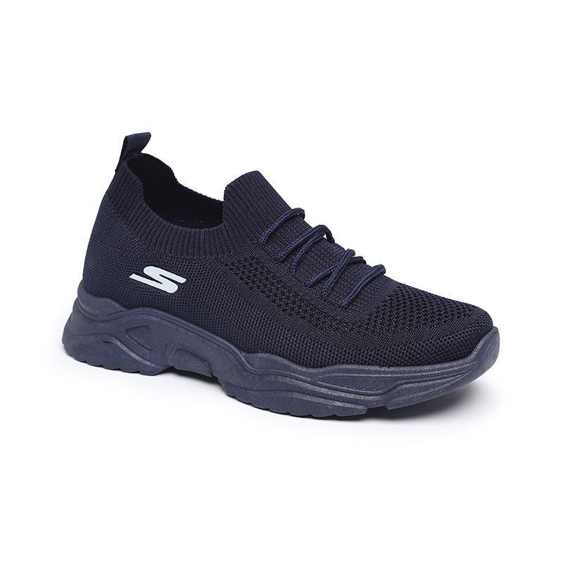 [GROSIR][COD] SEVEN_DAY SEPATU RAJUT WANITA SLIP ON SNEAKERS TANPA TALI SPORT SHOES FZ-F26 NAVY