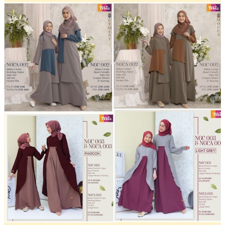 NIBRAS COUPLE IBU ANAK NGC 002 003  NGCA 002 003